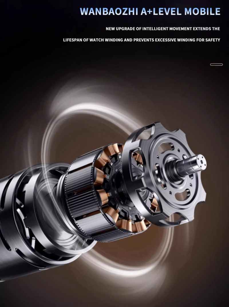 Carbon Watch Winder Box – Silent Motor & LED Display